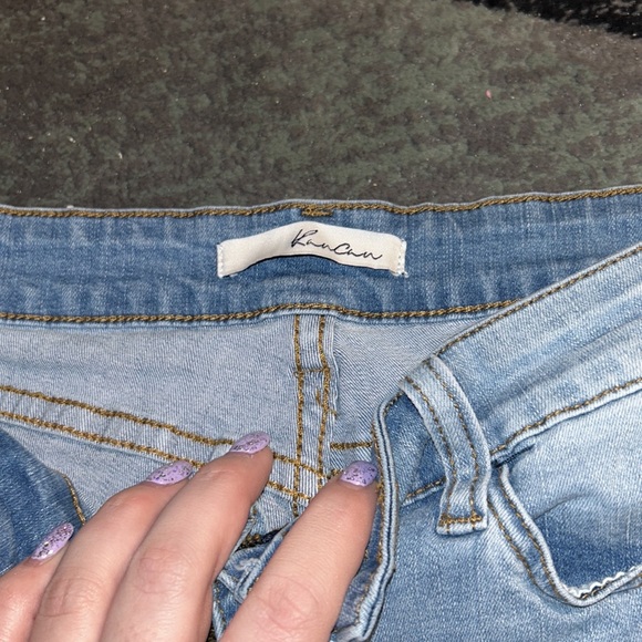 KanCan Distressed High Rise Jean Shorts - Picture 5 of 5